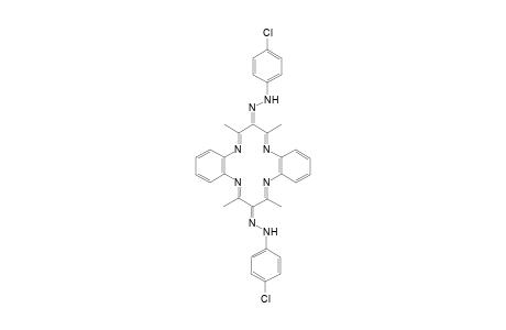 7,16-bis(4'-Chlorophenylazo)-6,8,15,17-tetramethyldibenzo[b,I]-[1,4,8,11]-tetraazacyclotetradecine
