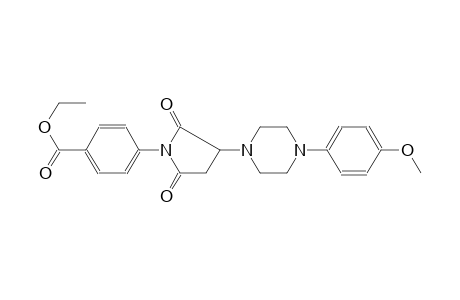 ethyl 4-{3-[4-(4-methoxyphenyl)-1-piperazinyl]-2,5-dioxo-1-pyrrolidinyl}benzoate