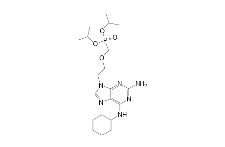Diisopropyl{2-[(6-cyclohexylamino)-2-amino-9H-purine-9-yl]ethoxy}methyl-phosphonate