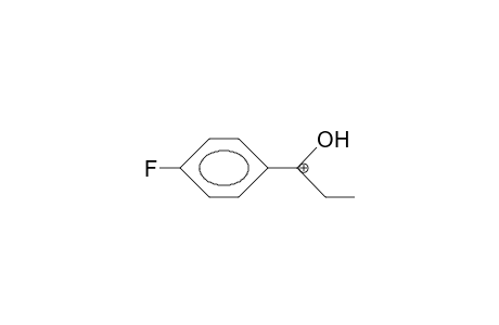 (4-Fluoro-phenyl)-ethyl-hydroxy-carbenium cation