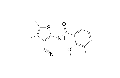 benzamide, N-(3-cyano-4,5-dimethyl-2-thienyl)-2-methoxy-3-methyl-