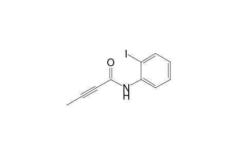 N-(2-iodanylphenyl)but-2-ynamide