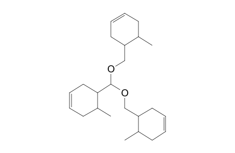 6-METHYL-3-CYCLOHEXENE-1-CARBOXALDEHYDE, BIS[(6-METHYL-3-CYCLOHEXEN-1-YL)METHYL] ACETAL