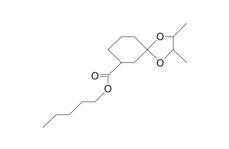3R-Pentyloxycarbonyl-cyclohexanone 2R,3R-butanediol acetal