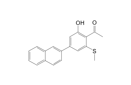 2-Hydroxy-6-methylthio-4-(.beta.-naphthyl)-acetophenone
