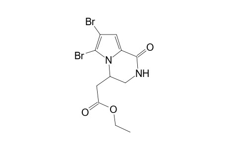Hamishin Ethyl 8,9-dibromo-1,4-diazabicyclo[4.3.0]nona-6,8-dien-5-one-2-acetate]
