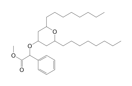 Benzeneacetic acid, .alpha.-[(tetrahydro-2,6-dioctyl-2H-pyran-4-yl)oxy]-, methyl ester