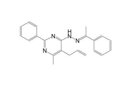 (1E)-1-phenylethanone (5-allyl-6-methyl-2-phenyl-4-pyrimidinyl)hydrazone