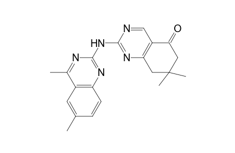 2-(4,6-Dimethyl-quinazolin-2-ylamino)-7,7-dimethyl-7,8-dihydro-6H-quinazolin-5-one