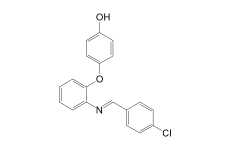 N-(4-Chlorophenylmethylene)-2-(4-hydroxyphenoxy)benzenamine