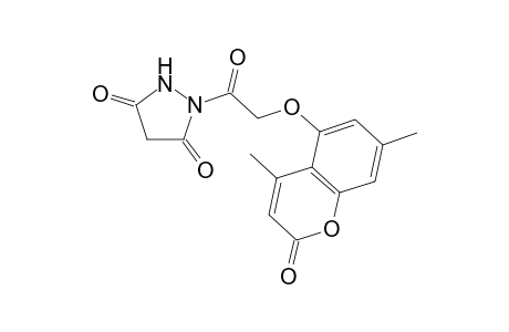 1-(2-(4,7-Dimethyl-2-oxo-2H-chromen-5-yloxy)acetyl) pyrazolidine-3,5-dione
