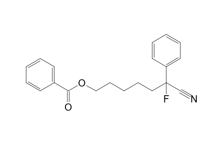 7-Benzoyloxy-2-fluoro-2-phenylheptanenitrile