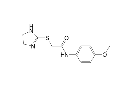 2-(4,5-Dihydro-1H-imidazol-2-ylsulfanyl)-N-(4-methoxy-phenyl)-acetamide