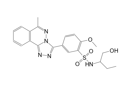 N-[1-(hydroxymethyl)propyl]-2-methoxy-5-(6-methyl[1,2,4]triazolo[3,4-a]phthalazin-3-yl)benzenesulfonamide
