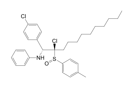 Benzenemethanamine, 4-chloro-.alpha.-[1-chloro-1-[(4-methylphenyl)sulfinyl]undecyl]-N-phenyl-, [.alpha.R*(1R*)]-(.+-.)-