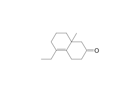 2(1H)-Naphthalenone, 5-ethyl-3,4,6,7,8,8a-hexahydro-8a-methyl-, (.+-.)-