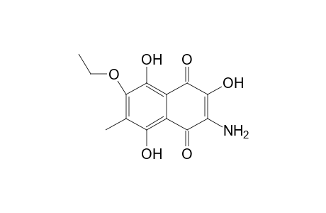 3-Amino-2,5,8-trihydroxy-6(7)-methyl-7(6)-ethoxynaphthalene-1,4-dione