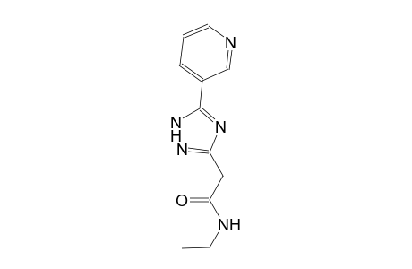 1H-1,2,4-triazole-3-acetamide, N-ethyl-5-(3-pyridinyl)-