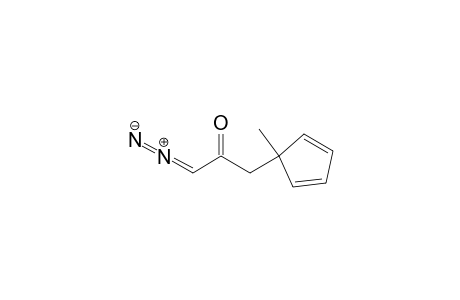 2-Propanone, 1-diazo-3-(1-methyl-2,4-cyclopentadien-1-yl)-