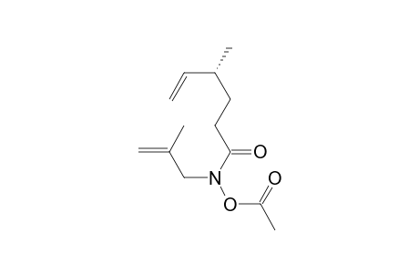 O-Acetyl-N-(2-methylprop-2-enyl)-N-[(4R)-4-methylhex-5-enoyl]hydroxylamine