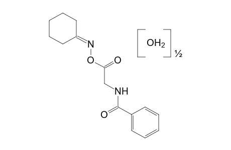 CYCLOHEXANONE, O-HIPPUROYLOXIME, HEMIHYDRATE