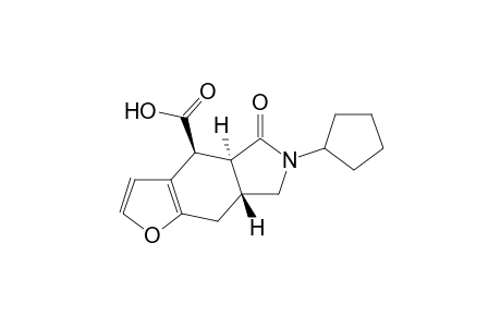 (4RS,4aRS,7aSR)-6-Cyclopentyl-5-oxo-4a,5,6,7,7a,8-hexahydro-4H-furo[2,3-f]isoindole-4-carboxylic acid