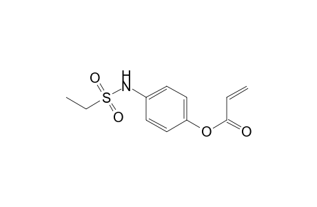 2-Propenoic acid, 4-[(ethylsulfonyl)amino]phenyl ester