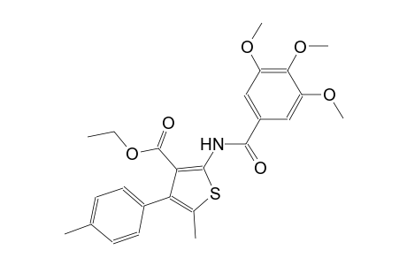 ethyl 5-methyl-4-(4-methylphenyl)-2-[(3,4,5-trimethoxybenzoyl)amino]-3-thiophenecarboxylate