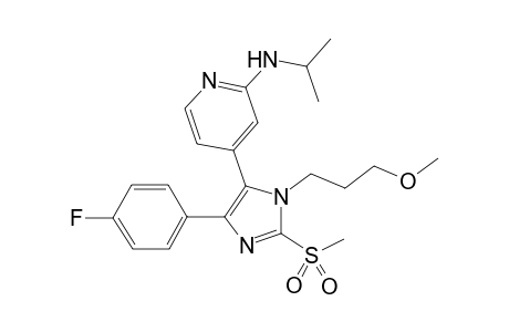 {4-[5-(4-fluorophenyl)-2-methanesulfonyl-3-(3-methoxypropyl)-3H-imidazol-4-yl] pyridin-2-yl}isopropylamine