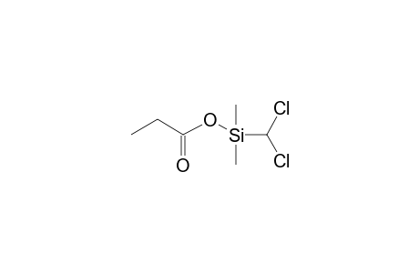 (Dichloromethyl)(dimethyl)silyl propionate