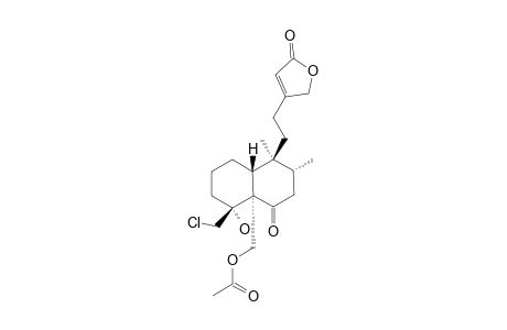 19-ACETOXY-18-CHLORO-4-ALPHA-HYDROXY-6-OXONEOCLEROD-13-EN-15,16-OLIDE