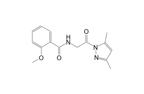 N-[2-(3,5-dimethyl-1H-pyrazol-1-yl)-2-oxoethyl]-2-methoxybenzamide