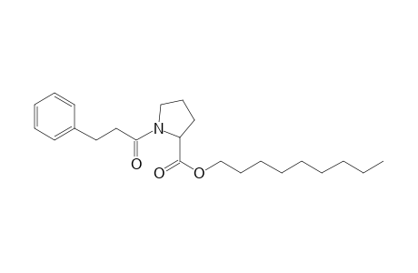 L-Proline, N-(3-phenylpropionyl)-, nonyl ester