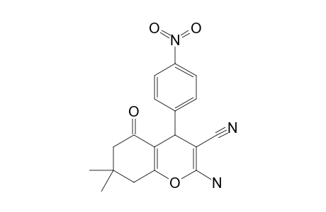 2-AMINO-3-CYANO-5,6,7,8-TETRAHYDRO-7,7-DIMETHYL-4-(4'-NITROPHENYL)-5-OXO-4H-BENZOPYRAN