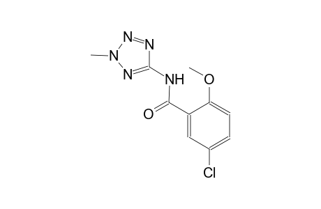 5-chloro-2-methoxy-N-(2-methyl-2H-tetraazol-5-yl)benzamide