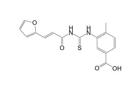 3-[({[(2E)-3-(2-furyl)-2-propenoyl]amino}carbothioyl)amino]-4-methylbenzoic acid