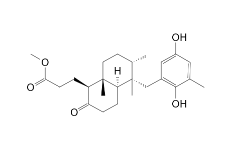 methyl 3-[(1S,4aR,5S,6S,8aR)-5-[(2,5-dihydroxy-3-methyl-phenyl)methyl]-5,6,8a-trimethyl-2-oxo-decalin-1-yl]propanoate
