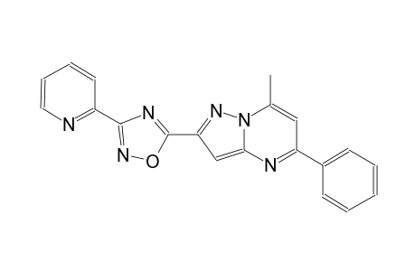 pyrazolo[1,5-a]pyrimidine, 7-methyl-5-phenyl-2-[3-(2-pyridinyl)-1,2,4-oxadiazol-5-yl]-