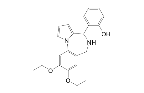 2-(8,9-Diethoxy-5,6-dihydro-4H-pyrrolo[1,2-a][1,4]benzodiazepin-4-yl)phenol