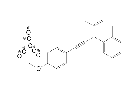 Tricarbonyl-{1-[1'-(2"-propenyl)-3'-(p-methoxyphenyl)propargyl]-2-methylphenyl)}-chromium