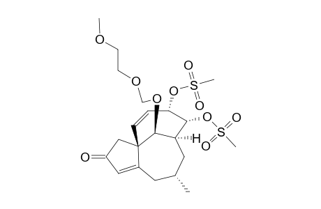 6.alpha.,7.alpha.-Bis[(methylsulfonyl)oxy]-12(R)-[(2-methoxyethoxy)methoxy]-10.alpha.-methyl-6,7,8,9,10,11-hexahydro-3a.alpha.,8.alpha.-methano-3a.alpha.H-cyclopentacyclodecen-2(3H)-one