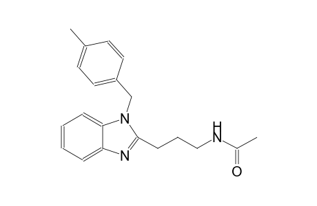 acetamide, N-[3-[1-[(4-methylphenyl)methyl]-1H-benzimidazol-2-yl]propyl]-