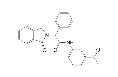 N-(3-acetylphenyl)-2-(1-oxo-1,3-dihydro-2H-isoindol-2-yl)-2-phenylacetamide