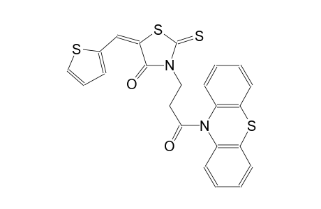 4-thiazolidinone, 3-[3-oxo-3-(10H-phenothiazin-10-yl)propyl]-5-(2-thienylmethylene)-2-thioxo-, (5E)-