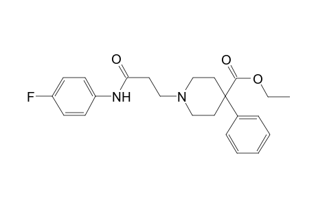 1-[3-(4-fluoroanilino)-3-keto-propyl]-4-phenyl-isonipecotic acid ethyl ester