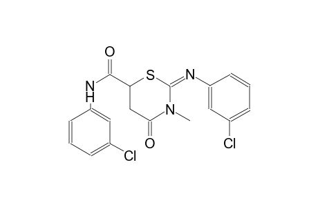 (2E)-N-(3-chlorophenyl)-2-[(3-chlorophenyl)imino]-3-methyl-4-oxotetrahydro-2H-1,3-thiazine-6-carboxamide