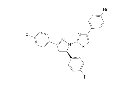(5R)-2-[3,5-Di(4-fluorophenyl)-4,5-dihydropyrazol-1-yl]-4-(4-bromophenyl)thiazole
