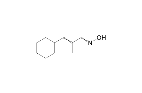3-cyclohexyl-2-methylacrylaldehyde oxime