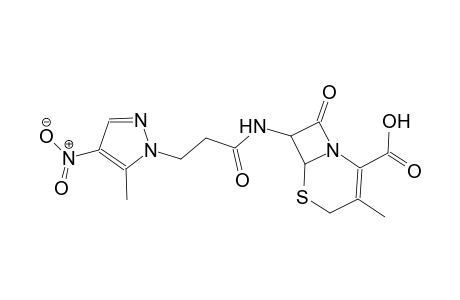 3-methyl-7-{[3-(5-methyl-4-nitro-1H-pyrazol-1-yl)propanoyl]amino}-8-oxo-5-thia-1-azabicyclo[4.2.0]oct-2-ene-2-carboxylic acid