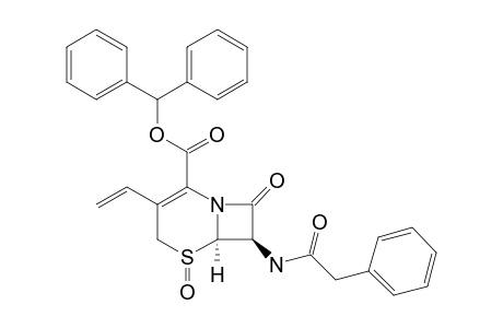 VINYLCEPHALOSPORIN-SULPHOXIDE;BENZHYDRYL-7-PHENYLACETAMIDO-3-VINYL-3-CEPHEM-4-CARBOXYLATE-1-S-(BETA)-OXIDE